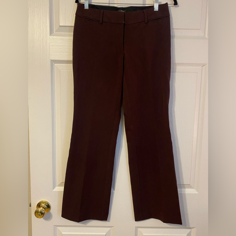 LOFT Deep Burgundy Pants
